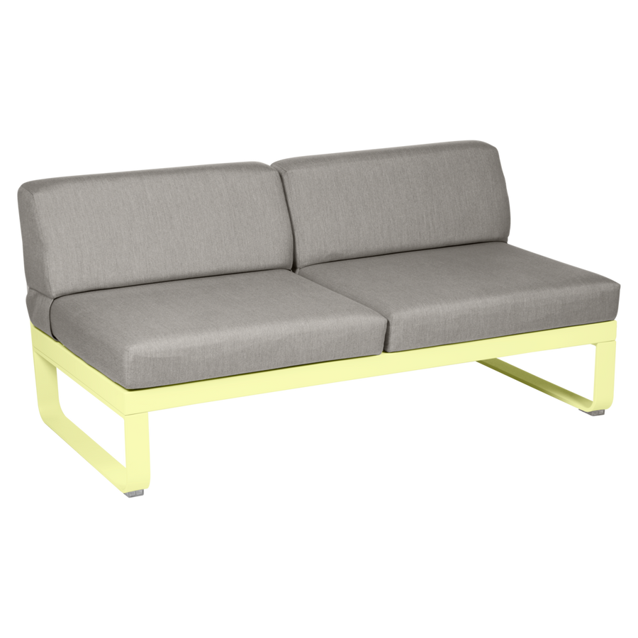 Fermob- Bellevie 2 Seater Central Module - Grey Taupe Cushions