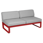 Fermob- Bellevie 2 Seater Central Module - Flannel Grey Cushions