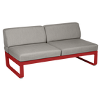 Fermob- Bellevie 2 Seater Central Module - Grey Taupe Cushions