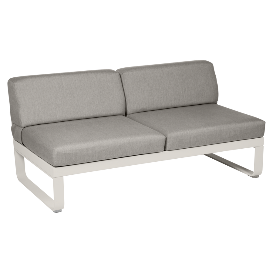 Fermob- Bellevie 2 Seater Central Module - Grey Taupe Cushions