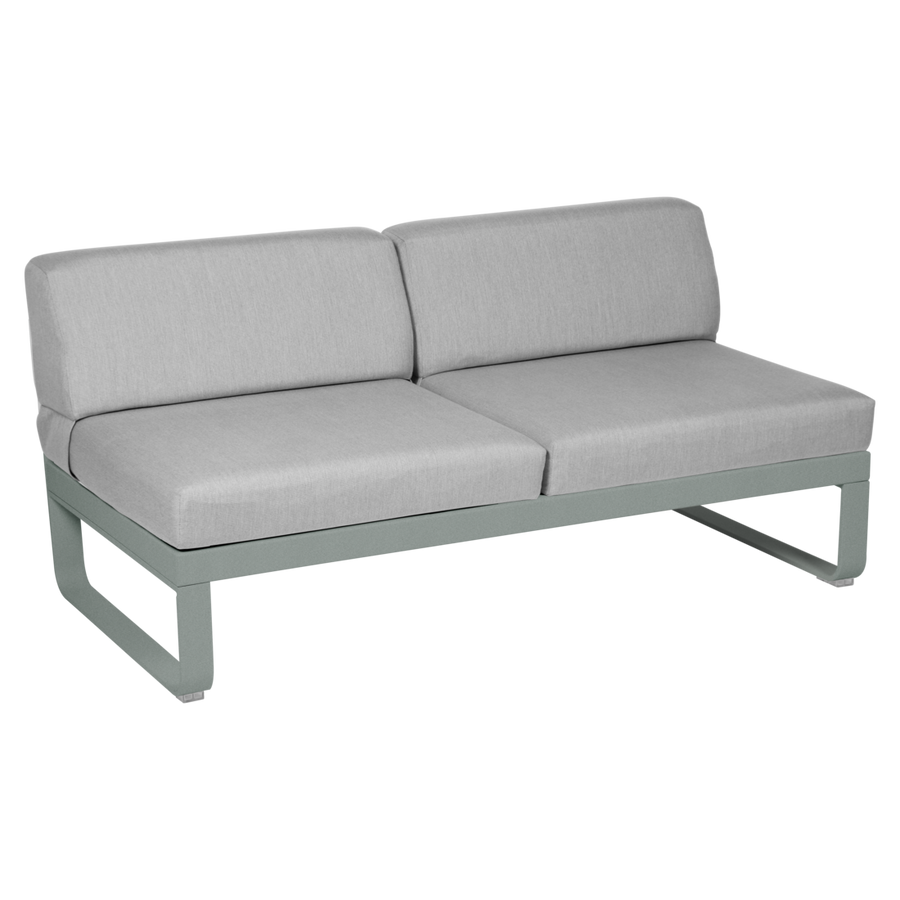 Fermob- Bellevie 2 Seater Central Module - Flannel Grey Cushions