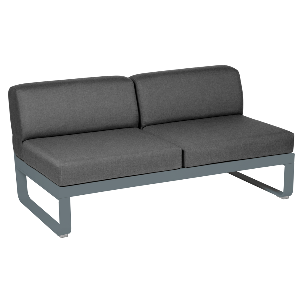 Fermob- Bellevie 2 Seater Central Module - Graphite Grey Cushions