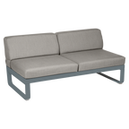 Fermob- Bellevie 2 Seater Central Module - Grey Taupe Cushions
