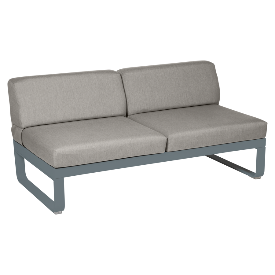 Fermob- Bellevie 2 Seater Central Module - Grey Taupe Cushions