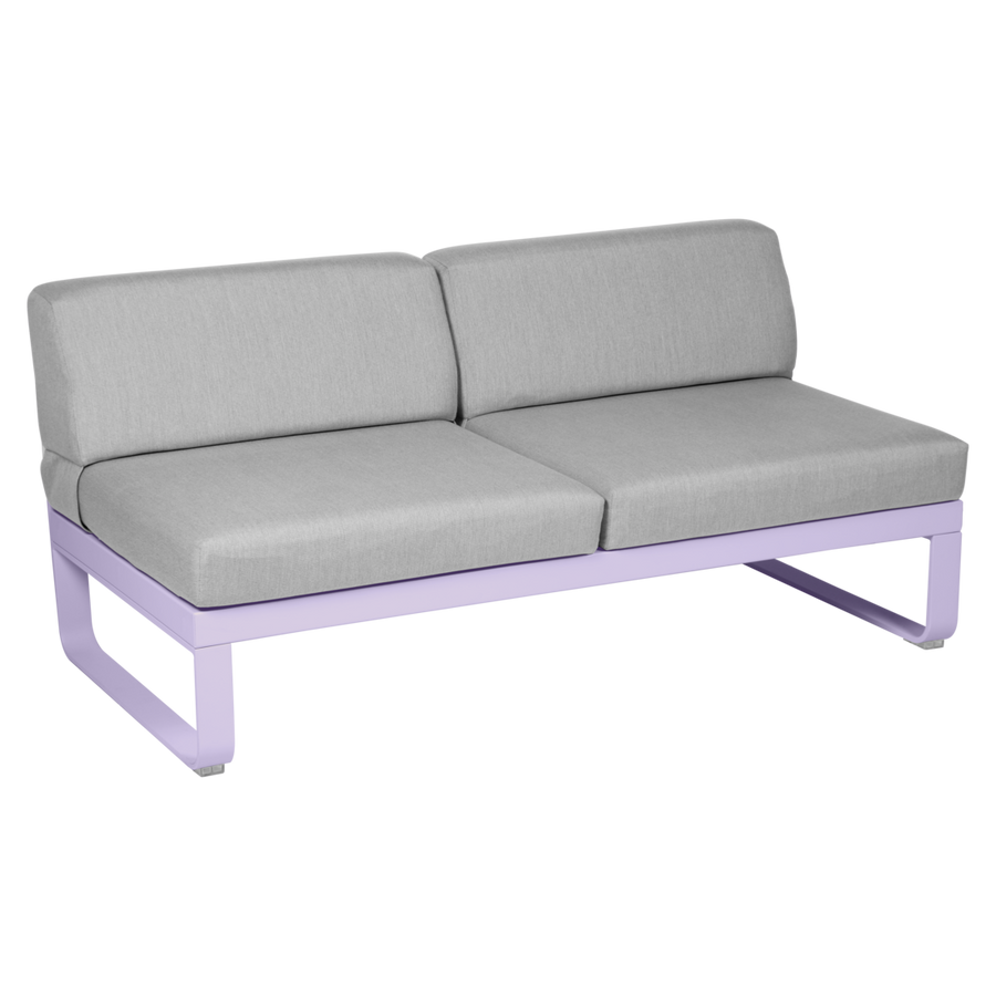 Fermob- Bellevie 2 Seater Central Module - Flannel Grey Cushions