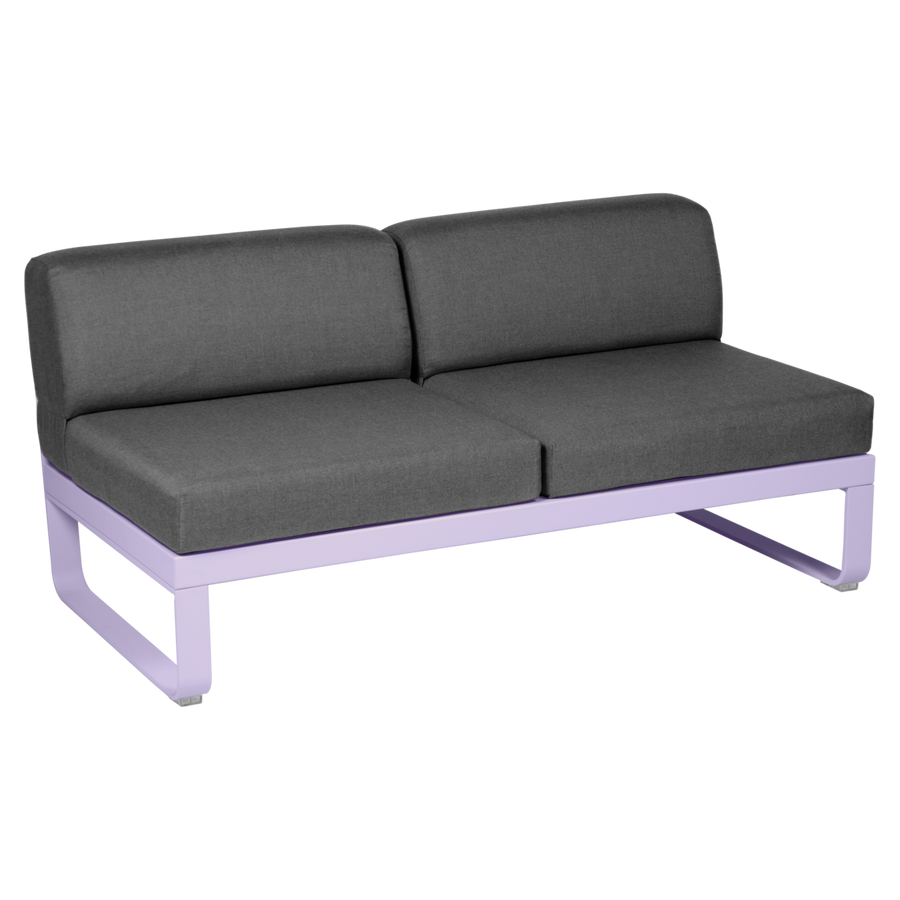 Fermob- Bellevie 2 Seater Central Module - Graphite Grey Cushions