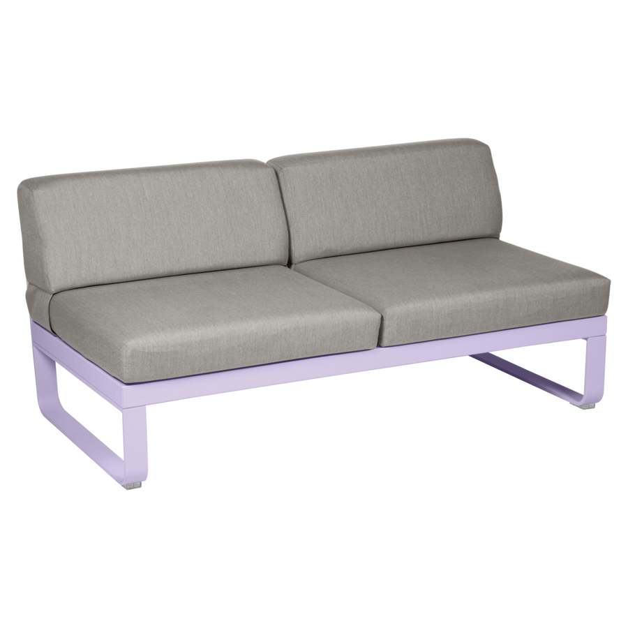 Fermob- Bellevie 2 Seater Central Module - Grey Taupe Cushions