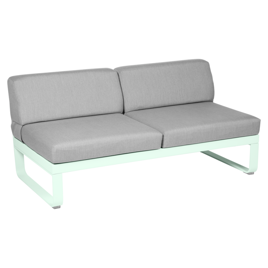 Fermob- Bellevie 2 Seater Central Module - Flannel Grey Cushions