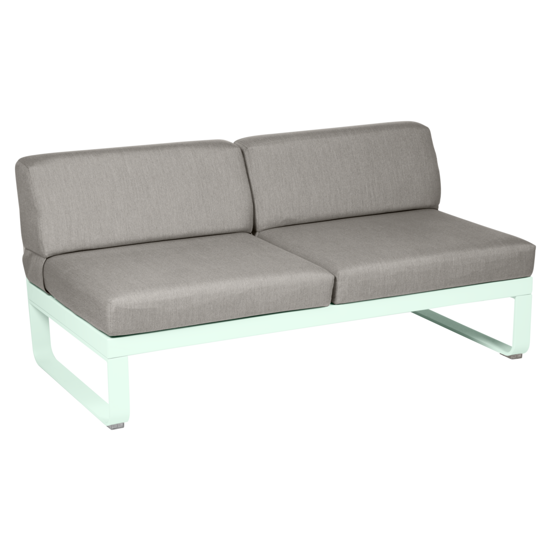 Fermob- Bellevie 2 Seater Central Module - Grey Taupe Cushions