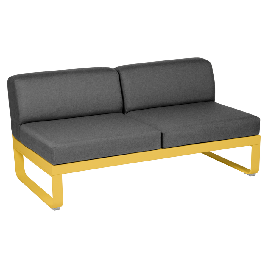 Fermob- Bellevie 2 Seater Central Module - Graphite Grey Cushions