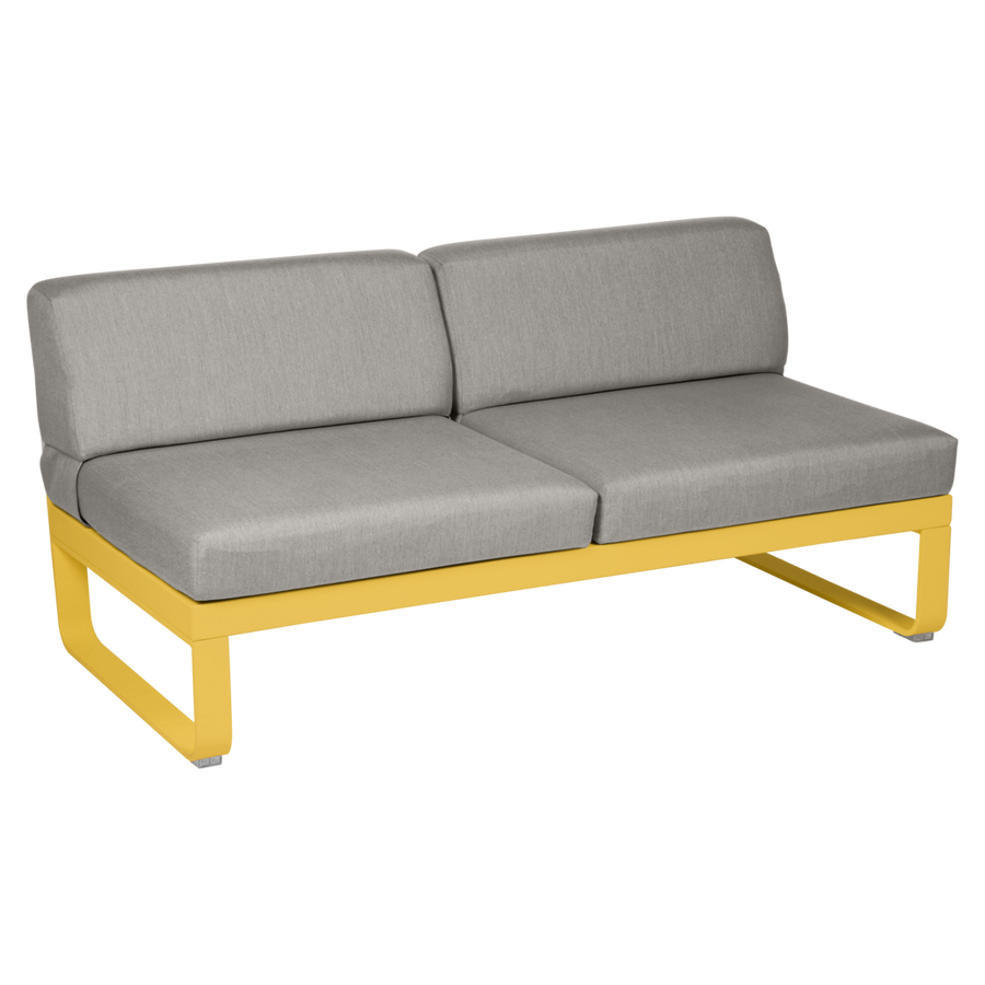 Fermob- Bellevie 2 Seater Central Module - Grey Taupe Cushions