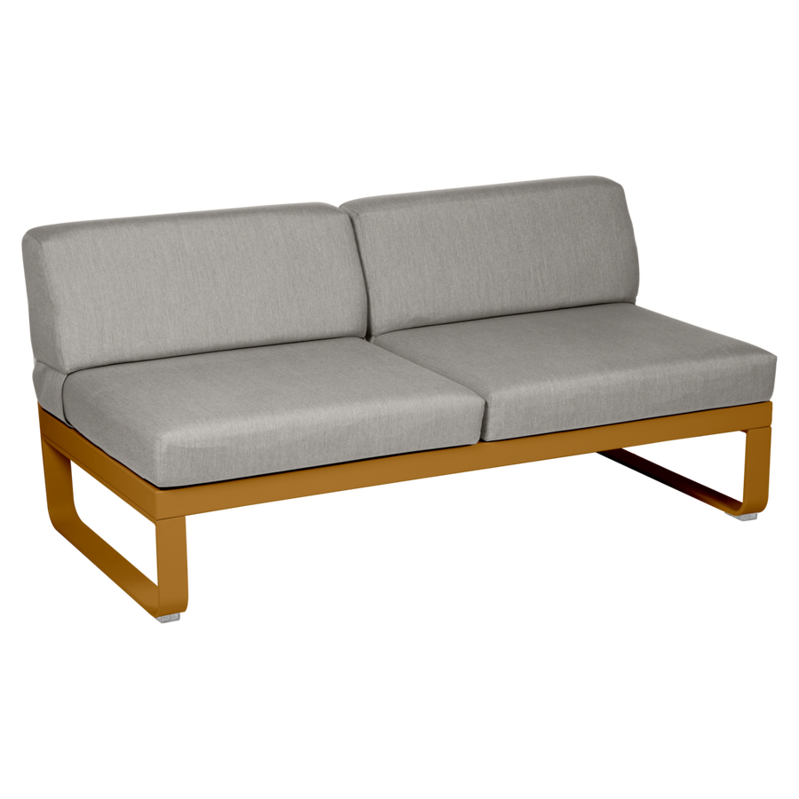 Fermob- Bellevie 2 Seater Central Module - Grey Taupe Cushions