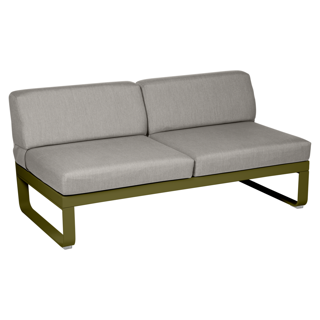 Fermob- Bellevie 2 Seater Central Module - Grey Taupe Cushions