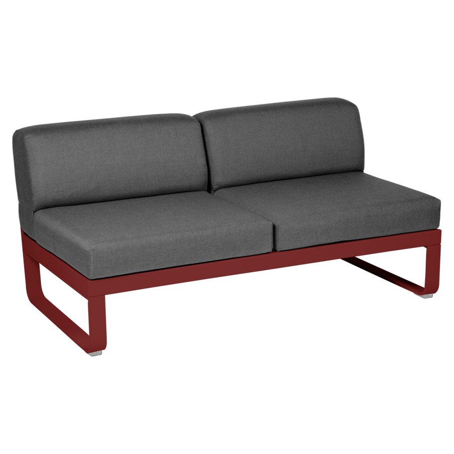 Fermob- Bellevie 2 Seater Central Module - Graphite Grey Cushions