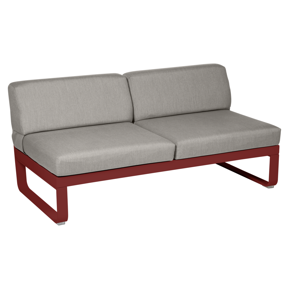Fermob- Bellevie 2 Seater Central Module - Grey Taupe Cushions
