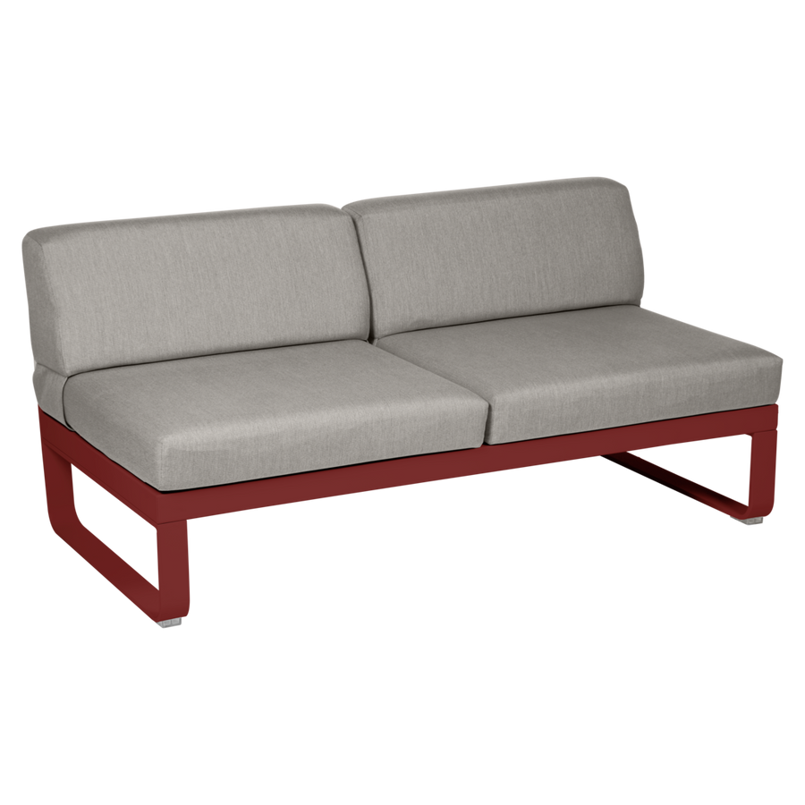 Fermob- Bellevie 2 Seater Central Module - Grey Taupe Cushions