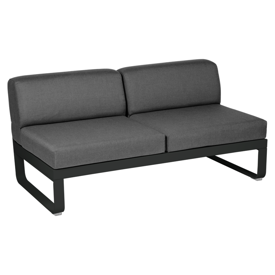 Fermob- Bellevie 2 Seater Central Module - Graphite Grey Cushions