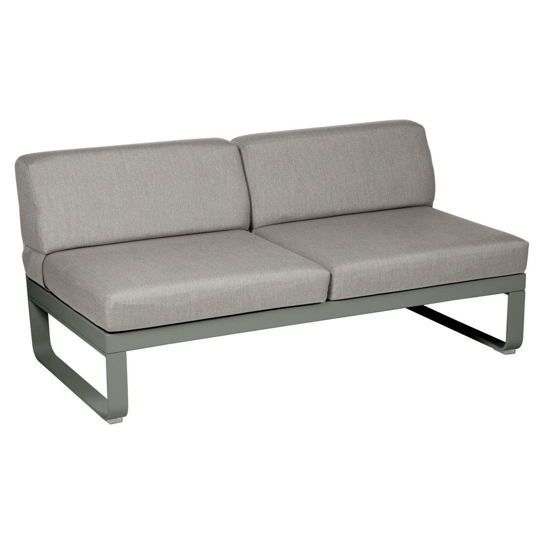 Fermob- Bellevie 2 Seater Central Module - Grey Taupe Cushions