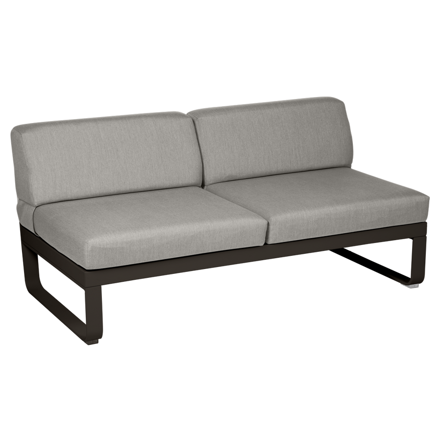 Fermob- Bellevie 2 Seater Central Module - Grey Taupe Cushions