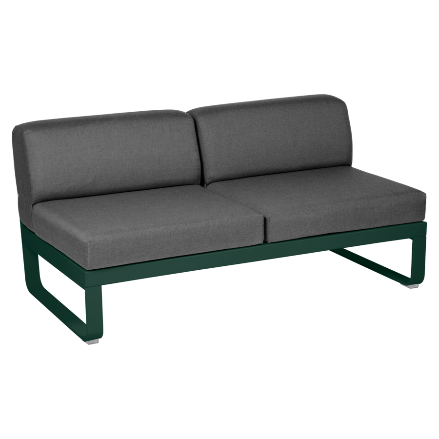 Fermob- Bellevie 2 Seater Central Module - Graphite Grey Cushions