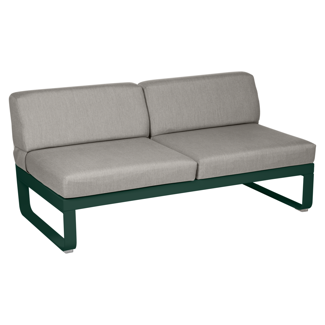 Fermob- Bellevie 2 Seater Central Module - Grey Taupe Cushions