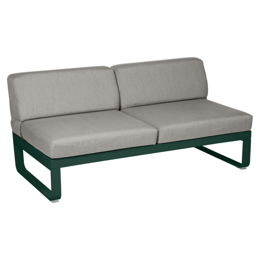 Fermob- Bellevie 2 Seater Central Module - Grey Taupe Cushions