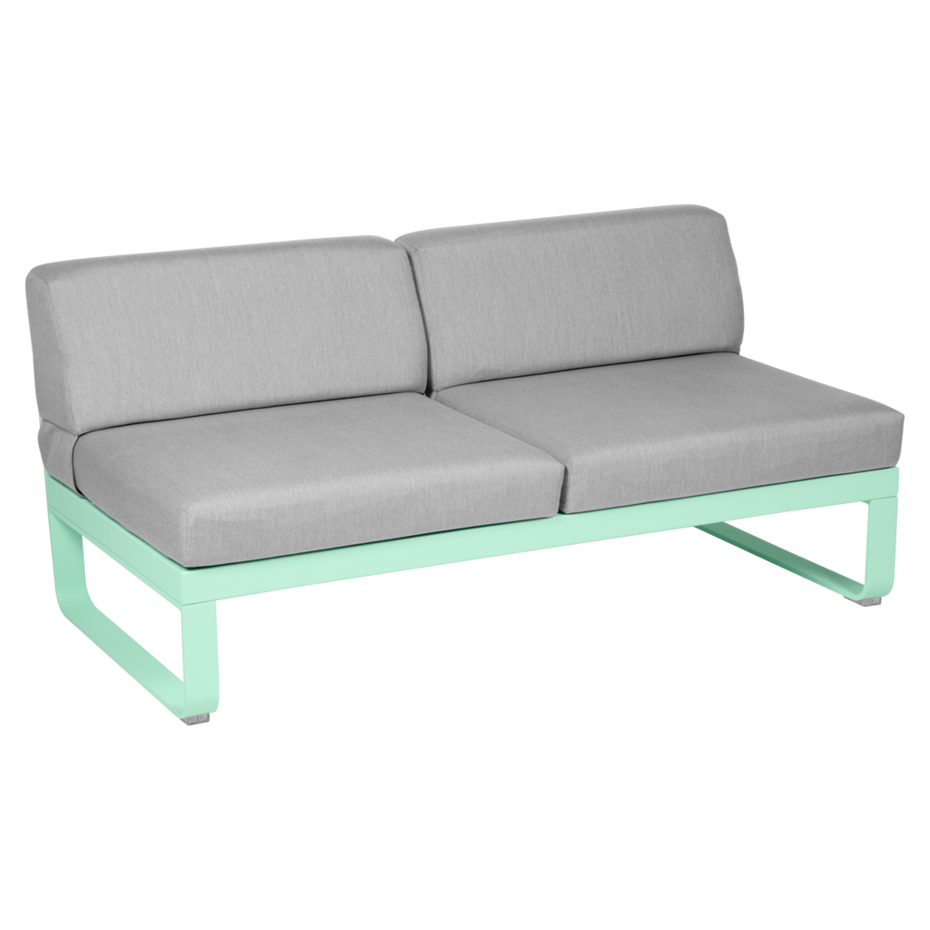 Fermob- Bellevie 2 Seater Central Module - Flannel Grey Cushions