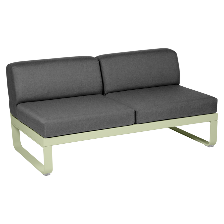 Fermob- Bellevie 2 Seater Central Module - Graphite Grey Cushions