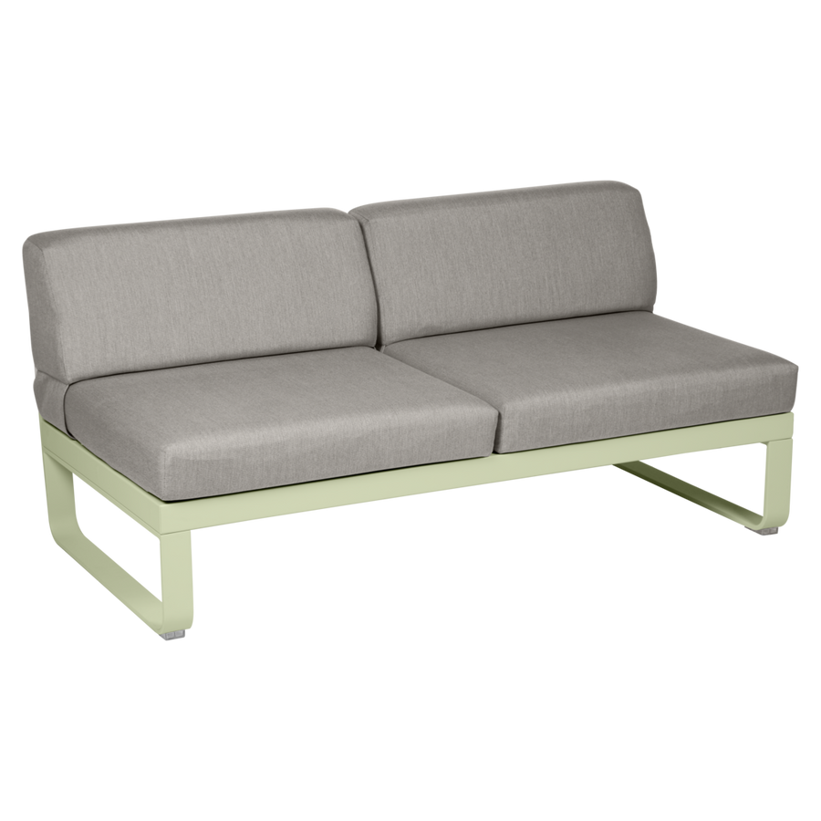 Fermob- Bellevie 2 Seater Central Module - Grey Taupe Cushions