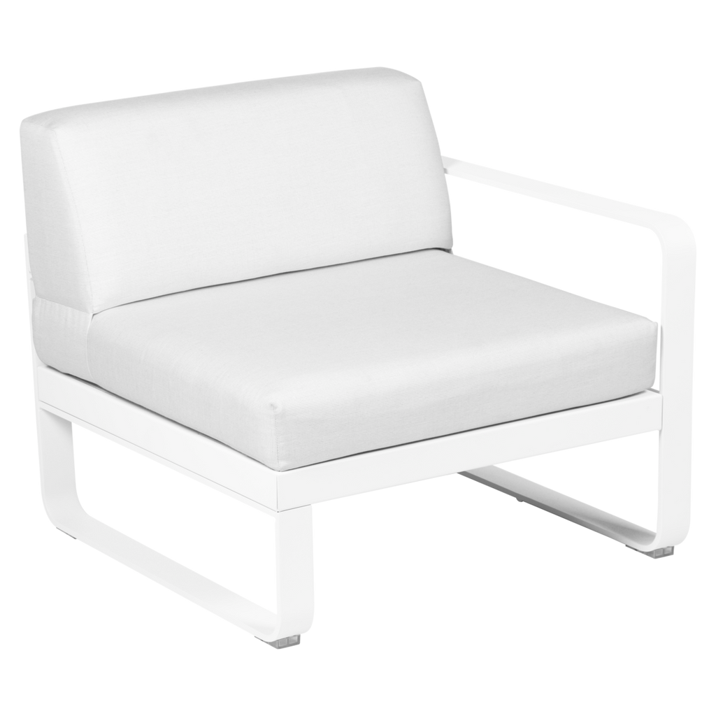 Fermob- Bellevie 1 Seater Right Module - Off White Cushions