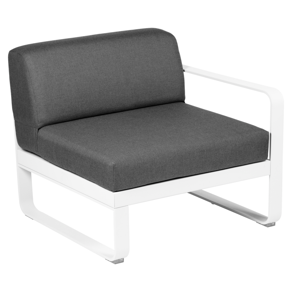 Fermob- Bellevie 1 Seater Right Module - Graphite Grey Cushions