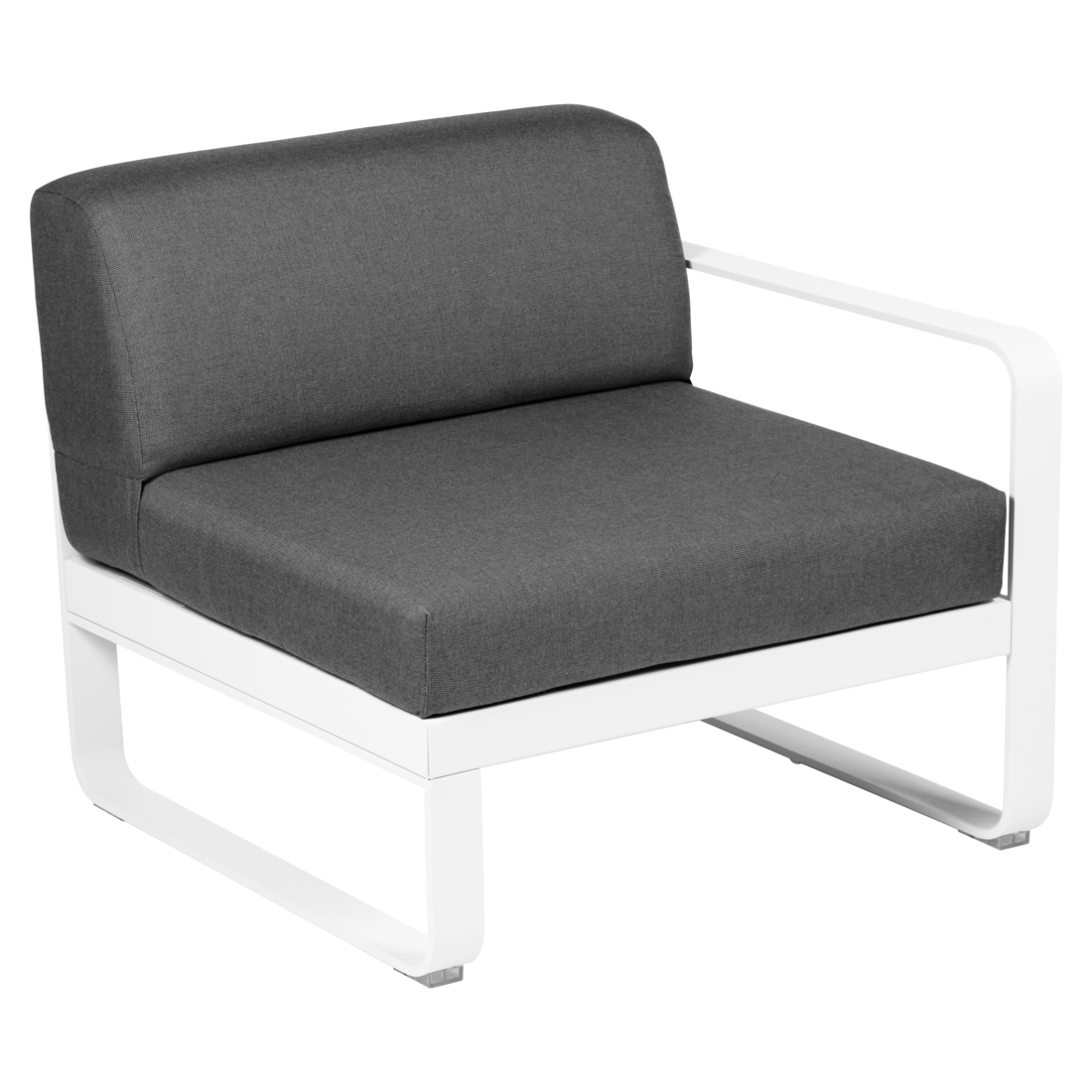 Fermob- Bellevie 1 Seater Right Module - Graphite Grey Cushions