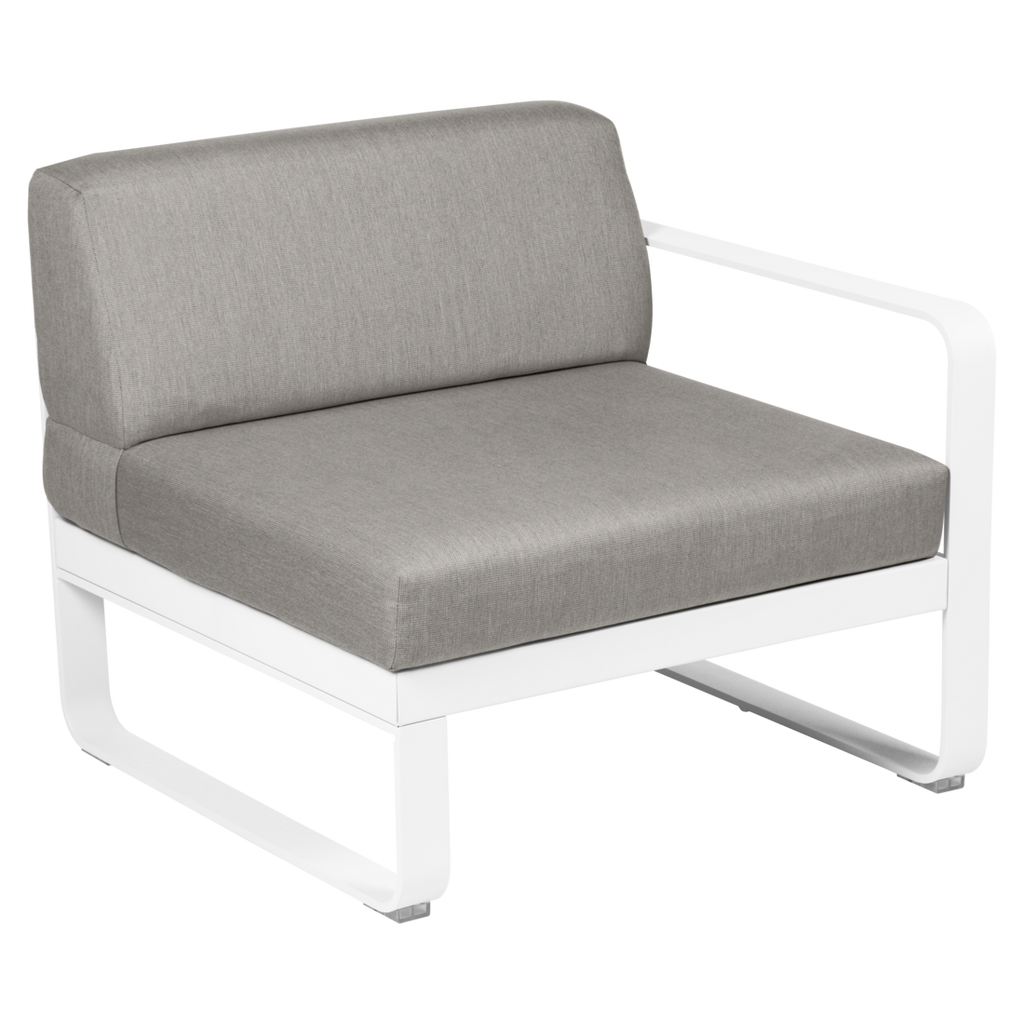 Fermob- Bellevie 1 Seater Right Module - Grey Taupe Cushions