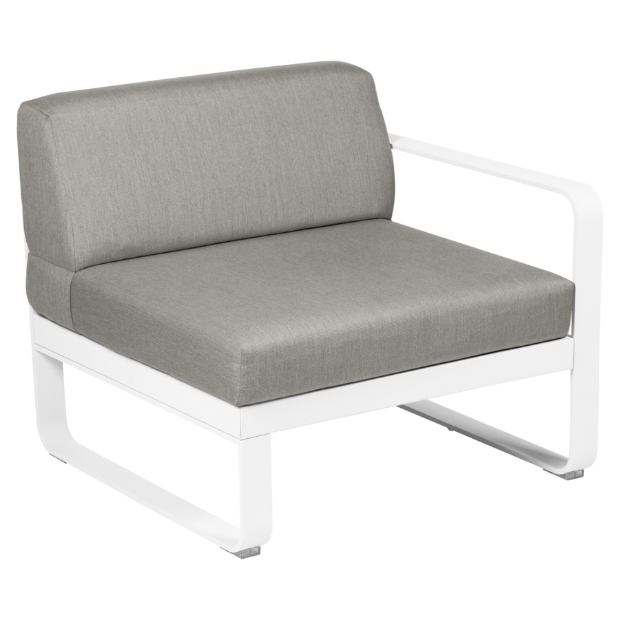 Fermob- Bellevie 1 Seater Right Module - Grey Taupe Cushions