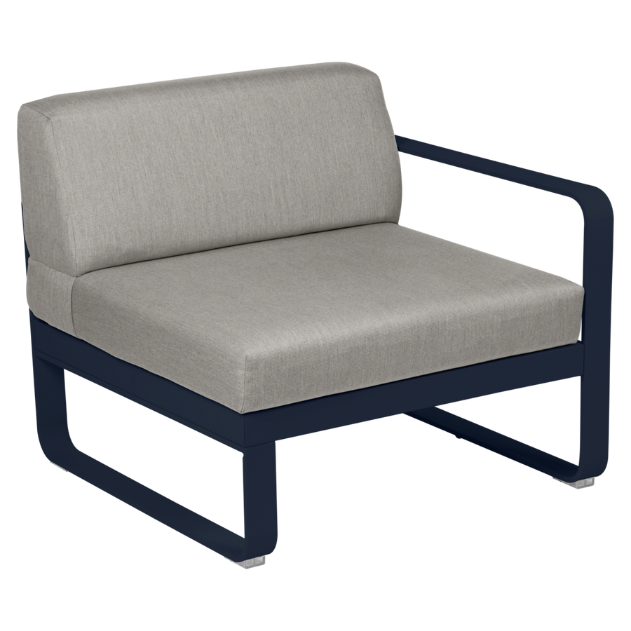 Fermob- Bellevie 1 Seater Right Module - Grey Taupe Cushions