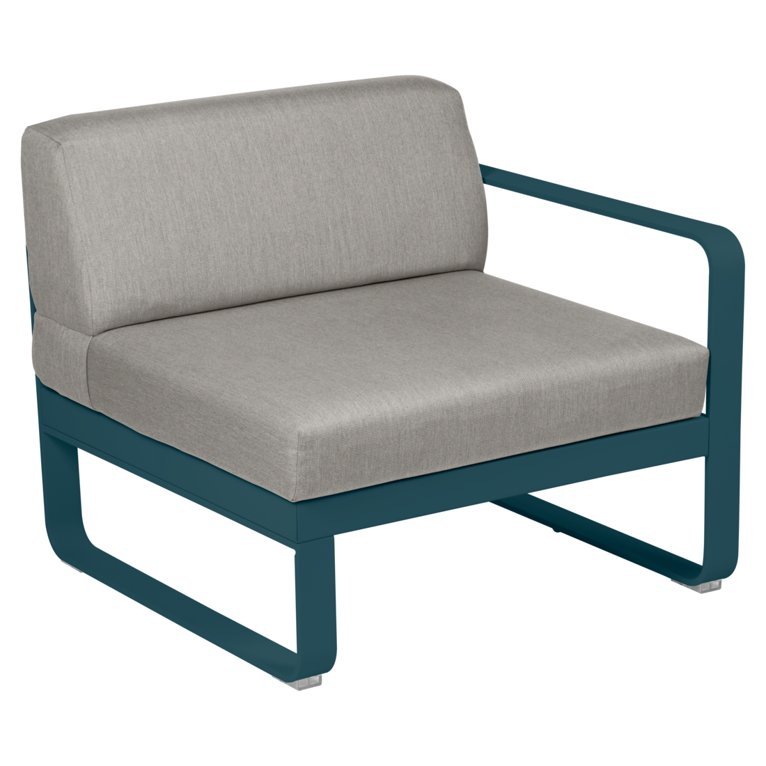 Fermob- Bellevie 1 Seater Right Module - Grey Taupe Cushions