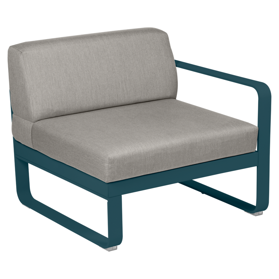 Fermob- Bellevie 1 Seater Right Module - Grey Taupe Cushions