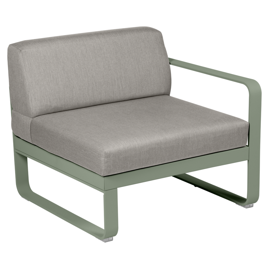 Fermob- Bellevie 1 Seater Right Module - Grey Taupe Cushions