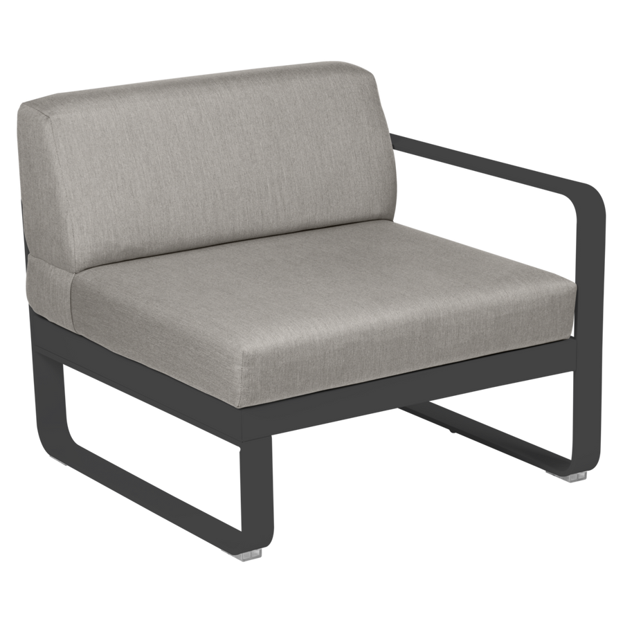 Fermob- Bellevie 1 Seater Right Module - Grey Taupe Cushions