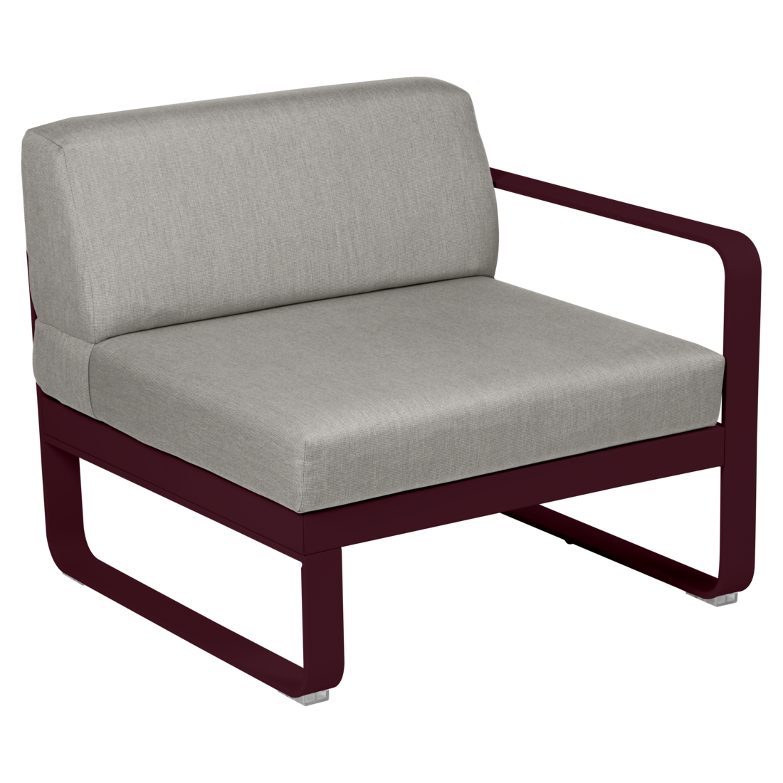 Fermob- Bellevie 1 Seater Right Module - Grey Taupe Cushions