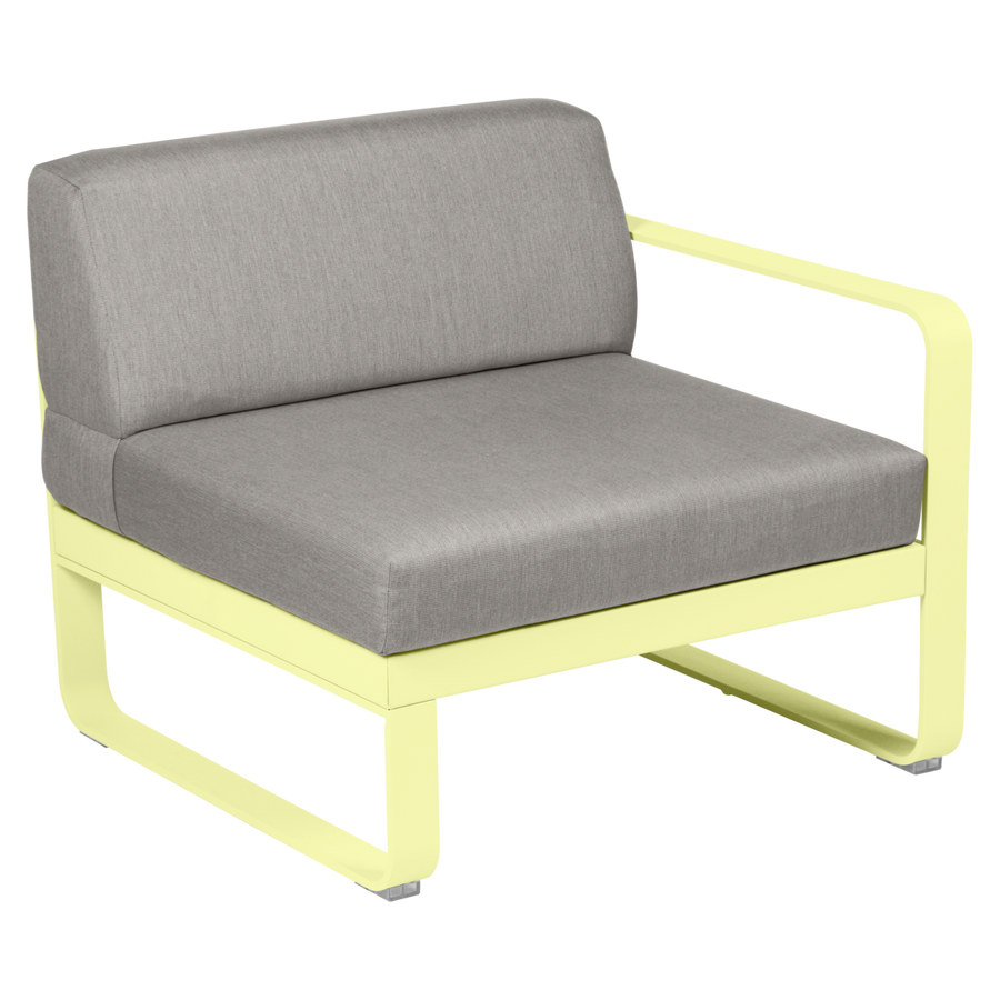 Fermob- Bellevie 1 Seater Right Module - Grey Taupe Cushions