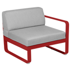 Fermob- Bellevie 1 Seater Right Module - Flannel Grey Cushions