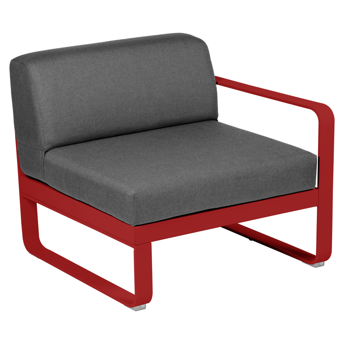 Fermob- Bellevie 1 Seater Right Module - Graphite Grey Cushions