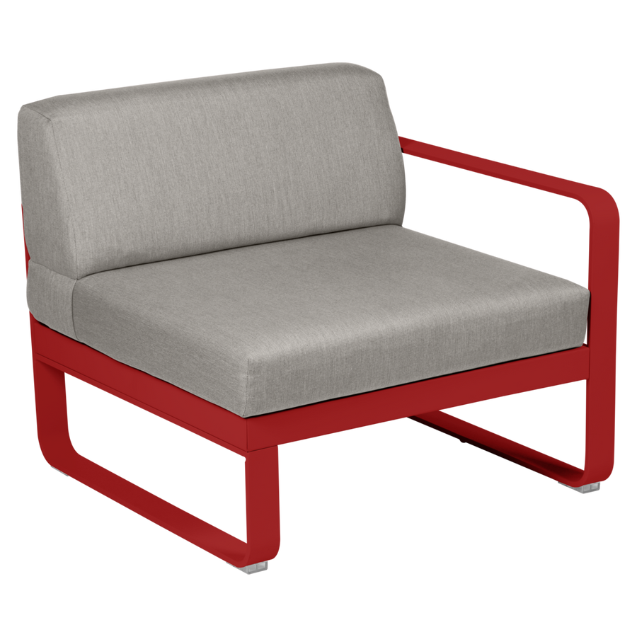 Fermob- Bellevie 1 Seater Right Module - Grey Taupe Cushions