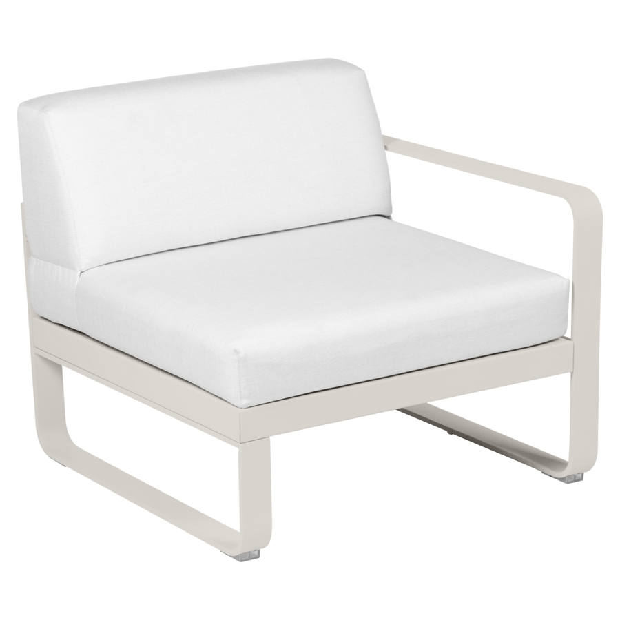 Fermob- Bellevie 1 Seater Right Module - Off White Cushions