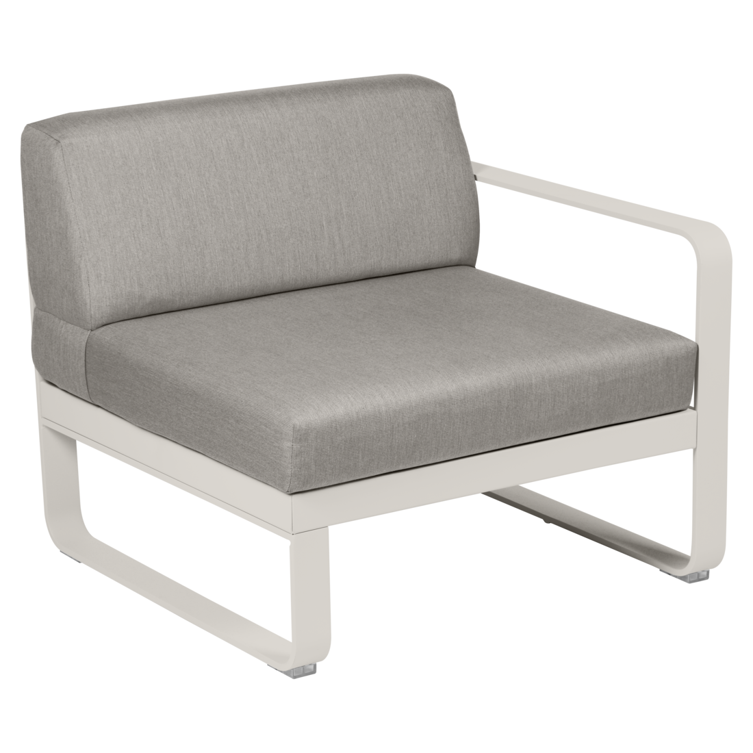 Fermob- Bellevie 1 Seater Right Module - Grey Taupe Cushions