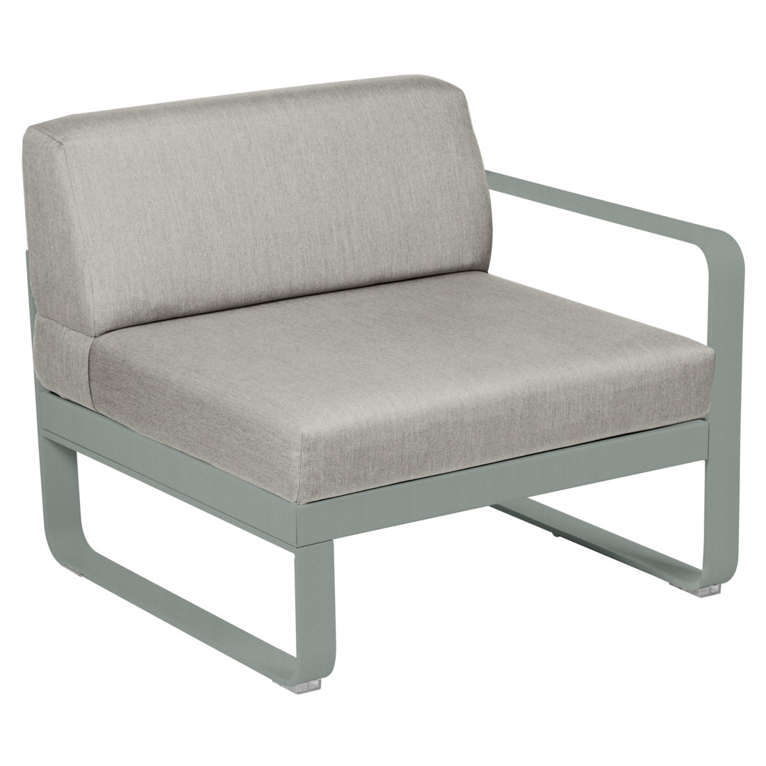 Fermob- Bellevie 1 Seater Right Module - Grey Taupe Cushions