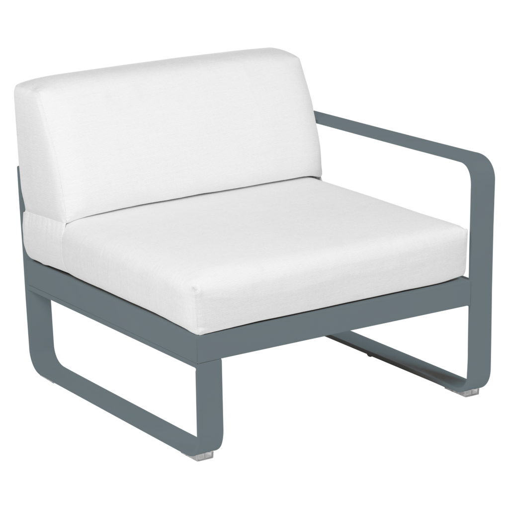 Fermob- Bellevie 1 Seater Right Module - Off White Cushions