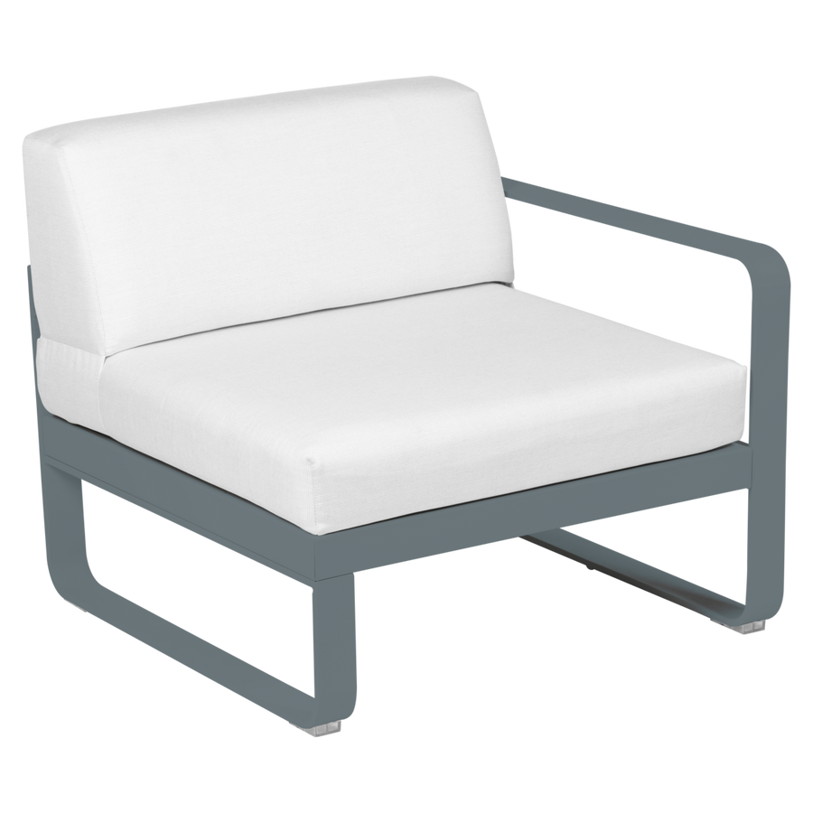 Fermob- Bellevie 1 Seater Right Module - Off White Cushions