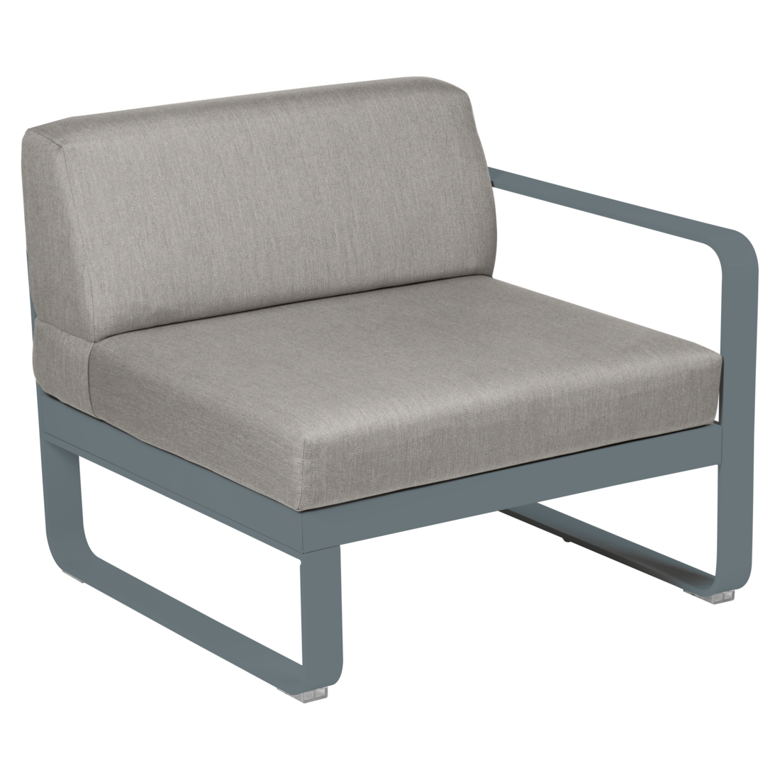 Fermob- Bellevie 1 Seater Right Module - Grey Taupe Cushions